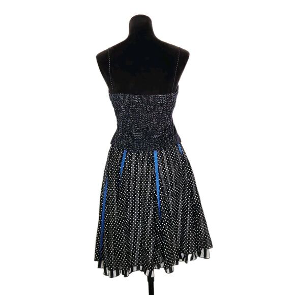 Vintage Koos van den Akker 3-Piece Ensemble Polka Dot Stripes Bustier Skirt Wrap - Picture 4 of 11